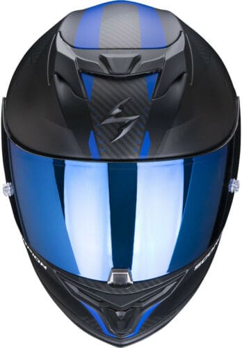 CASCO INTEGRALE MOTO SCORPION EXO 520 AIR LATEN BLU YAMAHA