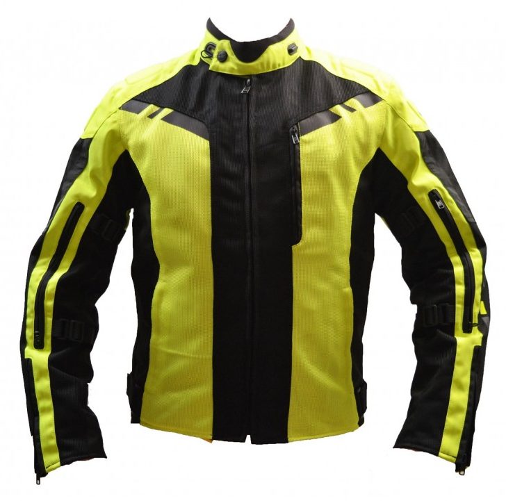 GIACCA ESTIVA MOTO SCOOTER MODELLO LINE UOMO GIALLO FLUO - Non Solo Caschi