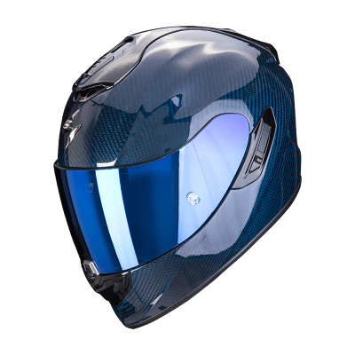 CASCO INTEGRALE SCORPION EXO 1400 EVO CARBON AIR SOLID -  BLU LUCIDO