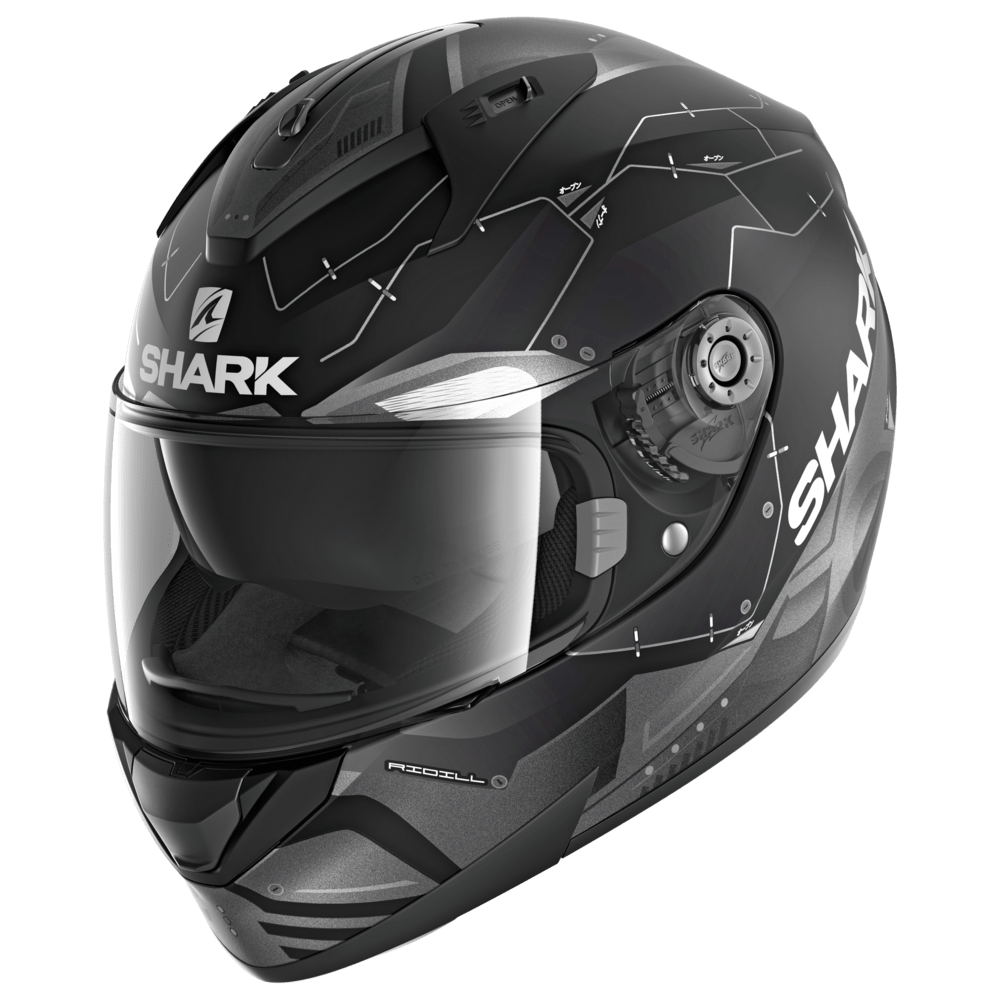 CASCO INTEGRALE SHARK RIDILL 1.2 MECCA – NERO OPACO - Non Solo Caschi