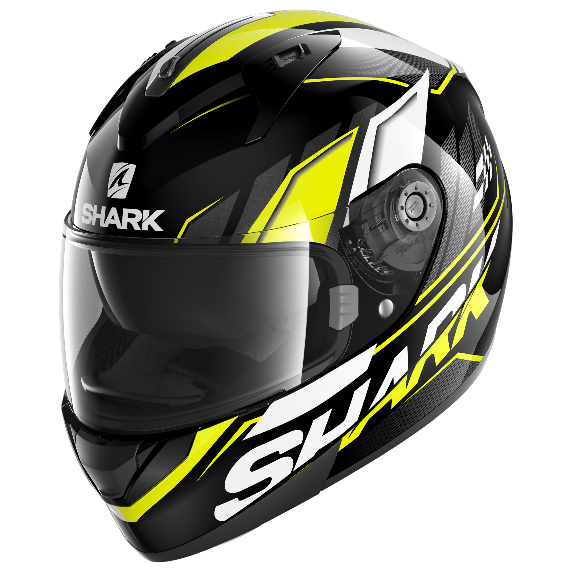 CASCO INTEGRALE SHARK RIDILL 1.2 PHAZ – NERO GIALLO LUCIDO - Non Solo Caschi