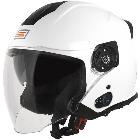 CASCO JET DOPPIA VISIERA ORIGINE PALIO 2.0 BLUETOOTH BIANCO LUCIDO