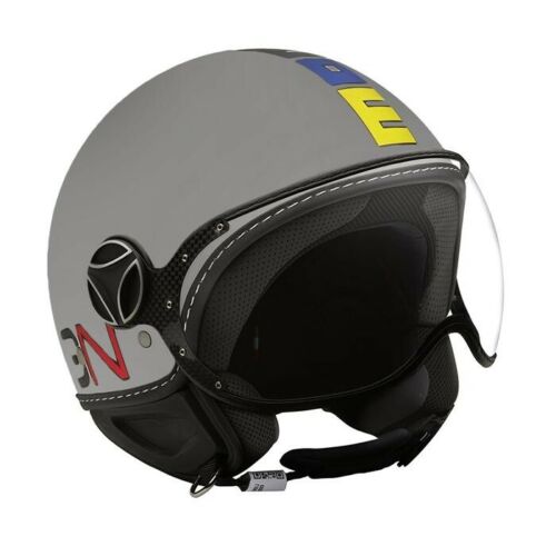 CASCO JET MOMO DESIGN CLS GRIGIO OPACO MULTICOLOR - Non Solo Caschi