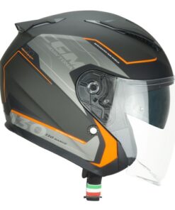 CASCO JET DOPPIA VISIERA CGM 130S DAYTONA APACHE - GRAFITE ARANCIO OPACO