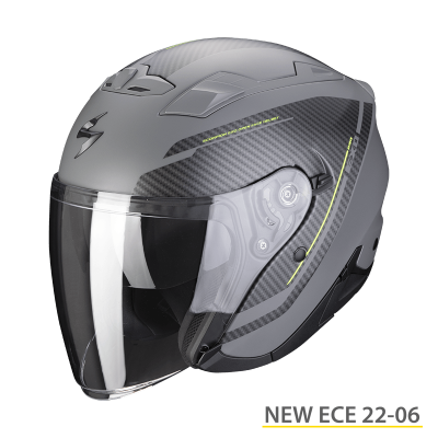 JET DOPPIA VISIERA SCORPION EXO 230 FENIX - GRIGIO CEMENTO OPACO NERO