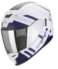 CASCO INTEGRALE SCORPION EXO 520 EVO AIR BANSHEE - BIANCO OPACO BLU VIOLA