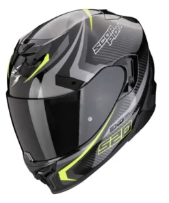 CASCO INTEGRALE SCORPION EXO 520 EVO AIR TERRA - NERO ARGENTO GIALLO