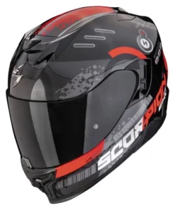 CASCO INTEGRALE SCORPION EXO 520 EVO AIR TITAN - METAL NERO ROSSO
